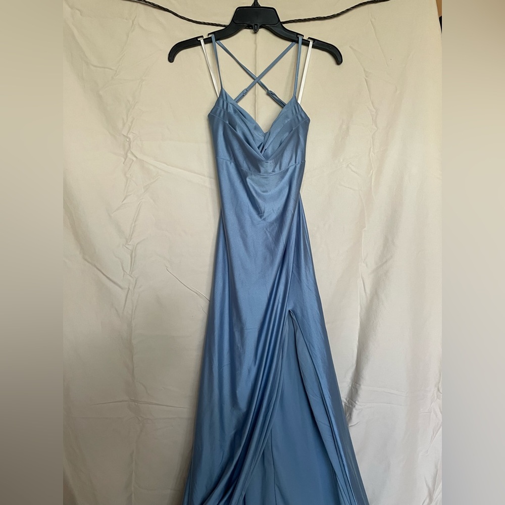 Light blue prom dress